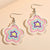 Fun and Bright Nature-Inspired Summer Retro Flower Acrylic Earrings