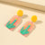 Fun and Bright Nature-Inspired Summer Retro Flower Acrylic Earrings