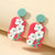 Fun and Bright Nature-Inspired Summer Retro Flower Acrylic Earrings