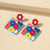 Fun and Bright Nature-Inspired Summer Retro Flower Acrylic Earrings