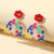 Fun and Bright Nature-Inspired Summer Retro Flower Acrylic Earrings