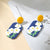 Fun and Bright Nature-Inspired Summer Retro Flower Acrylic Earrings