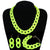 Fun and Bright Solid-Colored Acrylic Chain Jewelry Sets