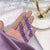 Geometric Purple Statement Earrings Collection