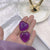 Geometric Purple Statement Earrings Collection
