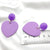 Geometric Purple Statement Earrings Collection
