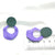 Geometric Purple Statement Earrings Collection