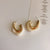 Geometric U-shaped Transparent Acrylic Hoop Earrings
