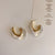 Geometric U-shaped Transparent Acrylic Hoop Earrings