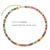 Glam Fashion Rainbow Zircon Embellished Choker Necklaces