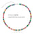 Glam Fashion Rainbow Zircon Embellished Choker Necklaces