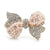 Gleaming Rhinestone Pearl Bowknot Brooch Pins