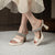 Glitter Rhinestone Decor High Heeled Slip-On Sandals