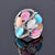 Glitz Fashion Hollow Out Multicolor Opal Rings