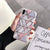 Gold Lined Geometric Marble Case for iPhone