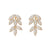 Shimmer and Shine Oversized Rhinestone Dollar Money Sign Drop Earrings