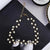 Lustrous Asymmetric Rhinestone and Pearl Choker Necklaces