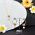 Gorgeous Fashion Pearl Pendant Necklaces and Earrings Jewelry Set