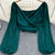 Summer Solid Color V-Neck Long Puff Sleeves Blouses