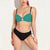 Plus-Size Brooch Bikini Set with Adjustable Drawstring Bottom