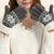 Snowflake Knitted Pattern Touch Screen Winter Gloves For Women