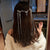 Sparkling Multi-strand Bejeweled Chain Tassel Hair Clip Accessories