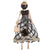 Handmade Rhinestone Lined Dress Fashionista Keychain Dolls