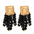 Handmade Wooden Bead Chain Tassel Dangling Fashion Earrings