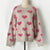 Heart Pattern Knitted Valentine Sweater
