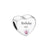 Heart-Shaped Sterling Silver Family Charm Beads