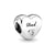 Heart-Shaped Sterling Silver Family Charm Beads