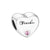 Heart-Shaped Sterling Silver Family Charm Beads