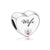 Heart-Shaped Sterling Silver Family Charm Beads