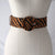 High-Fashion Zebra Pattern Wide Square and Round Buckle Belts