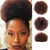 High Puff Short Clip-In Afro Kinky Hair Bun Drawstring Ponytail Hair Extensions