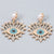 Hippie and Trendy Love Heart Shape Lucky Eye Drop Statement Earrings