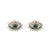 Hippie and Trendy Love Heart Shape Lucky Eye Drop Statement Earrings