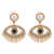 Hippie and Trendy Love Heart Shape Lucky Eye Drop Statement Earrings