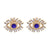 Hippie and Trendy Love Heart Shape Lucky Eye Drop Statement Earrings