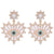 Hippie and Trendy Love Heart Shape Lucky Eye Drop Statement Earrings