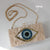 Impressive 3D Queen Blue Eye Shape Clutch Purse Handbags