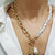 Impressive Baroque Pearl Lock Link Chains Choker Necklace