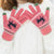 Knitted Christmas Elk Deer Printed Full Finger Thick Gloves