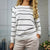 Knitted Striped Long Sleeve Pullover Sweaters