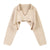 Korean Style Cropped Knitted V-neck Outerwear Sweaters