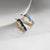 Korean Style Geometric Blue Statement Earrings Collection