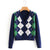 Korean Style Plaid Cardigan Sweater