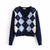 Korean Style Plaid Cardigan Sweater