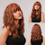 Medium Length Curly and Wavy Ombre Blonde Hair Wigs with Bangs