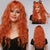 Medium Length Curly and Wavy Ombre Blonde Hair Wigs with Bangs